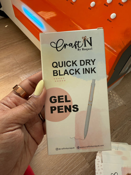 Personalized Pastel Gel Pens – Set of 7 | Black Ink | Custom Name | 0.5mm Fine Point